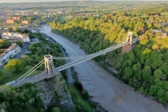 Suspension Bridge at dawn