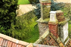 View of Elizabethan chimney stack